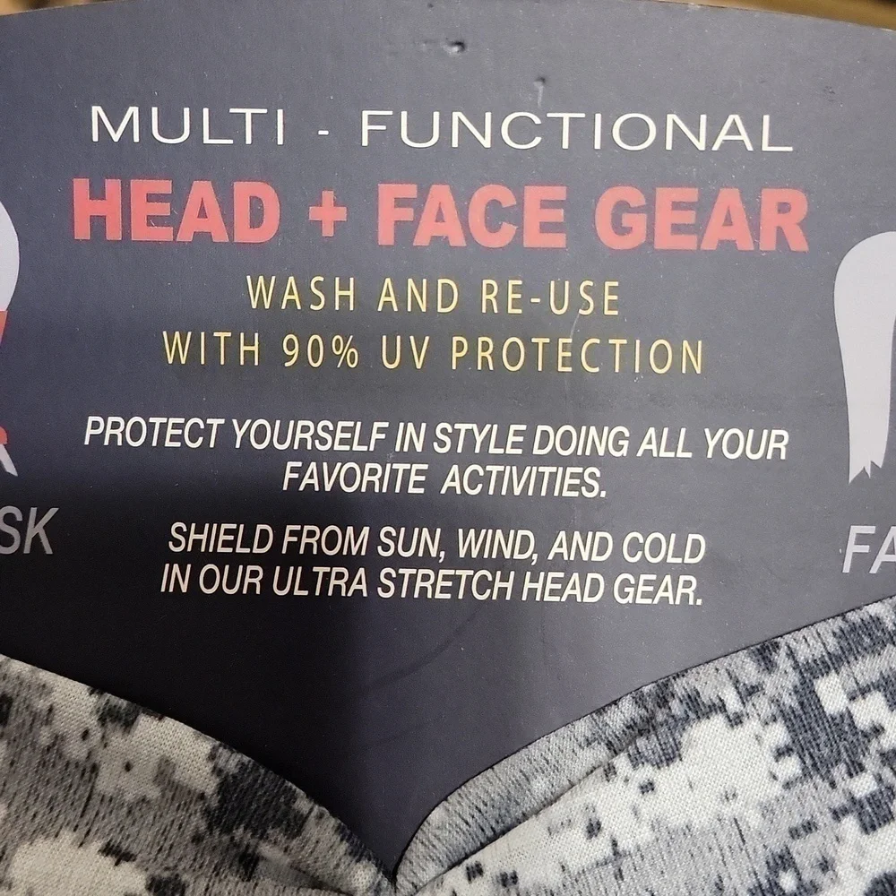 MULTI - FUNCTIONAL HEAD + FACE GEAR 2 pack NEW!